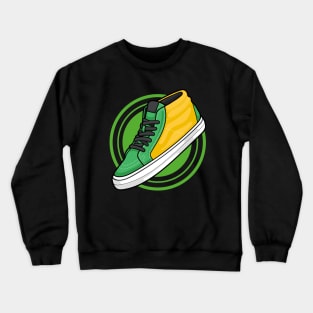 Green Yellow Sneaker Crewneck Sweatshirt